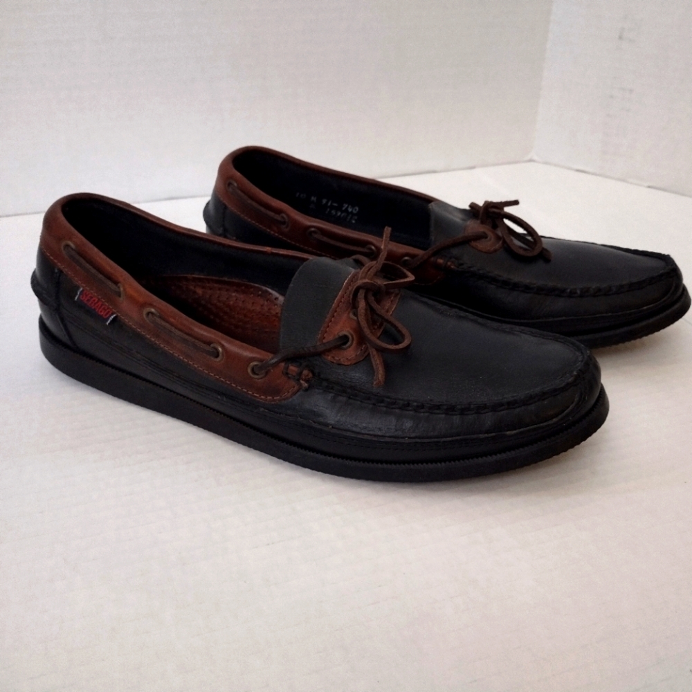 Sebago Campsites Moc Toe Loafers Men 10M Black Brown